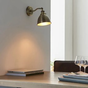 Endon 98746 - Faretto da parete FRANKLIN 1xE14/7W/230V ottone