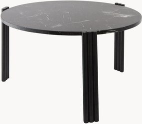 Tavolino da salotto rotondo con piano in marmo Tribus