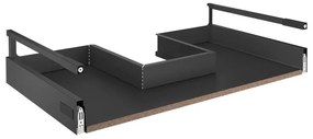 Cassetto sottolavello senza frontale DELINIA con taglio per sifone L 90 x P 58 cm nero