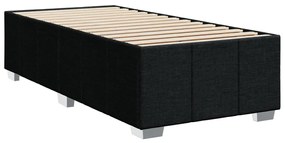 Giroletto senza materasso nero 100x200 cm in tessuto