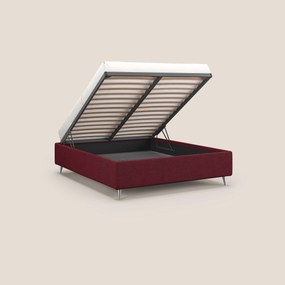 Febe sommier compatto con grande capienza del contenitore in tessuto impermeabile T03 rosso