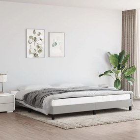 Giroletto Senza Materasso Grigio Chiaro 200x200 Cm Tessuto /