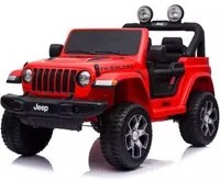 Macchina Elettrica per Bambini 12V 2 Posti con Licenza Jeep Wrangler Rubicon Rossa