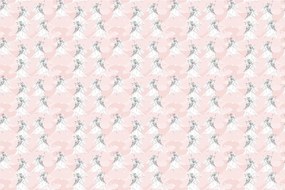 Carta da parati – Fata su sfondo rosa