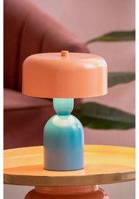 Lampada da tavolo blu/arancione (altezza totale 24 cm) Double Funky – Leitmotiv