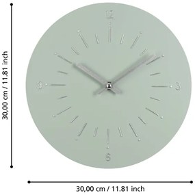 Eglo 425511 - Orologio da parete TAKAHAGI 1xAA diametro 30 cm verde