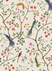 Rebel Walls Carta da parati panoramica Songbirds - Pearl