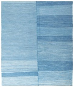 Kilim Tappeto 200x160 Blu (Iran) Tessuto A Mano