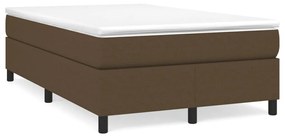 Giroletto a molle con materasso marrone scuro 120x190cm tessuto