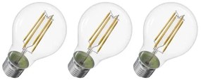 SET 3x Lampadina LED FILAMENT A60 E27/5W/230V 2700K Classe energetica A
