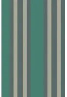 Streifentapete Polo Stripe von Cole & Son - Teal & Gilver