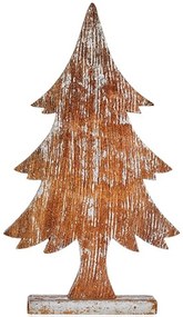 Statua Decorativa Albero di Natale Argentato Legno 5 x 49,5 x 26 cm (6 Unità)