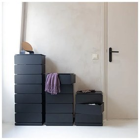 Cassettiera nera in metallo 37x99x26 cm Joey – Spinder Design