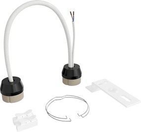 Applique da Parete 2xGU10 Rettangolare in Gesso Pitturabile