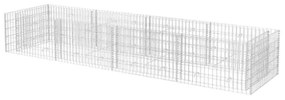 Gabbione Letto Rialzato da Giardino in Acciaio 360x90x50 cm