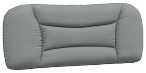 Cuscino testiera grigio chiaro 100 cm in tessuto
