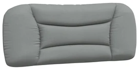 Cuscino testiera grigio chiaro 100 cm in tessuto