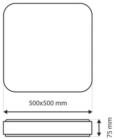 Plafoniera LED dimmerabile UNA LED/60W/230V 2700-6500K + telecomando
