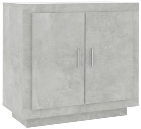 Credenza grigio cemento 80x40x75 cm in legno compensato