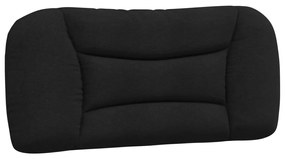 Letto con materasso nero 80x200 cm in tessuto