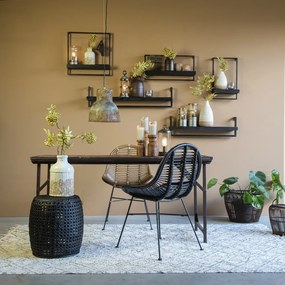 Scaffale in legno di abete nero opaco Maddison - Light &amp; Living