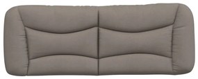 Cuscino testiera tortora 120 cm in tessuto