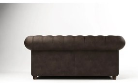 Divano in velluto marrone scuro 184 cm Cambridge - Ropez