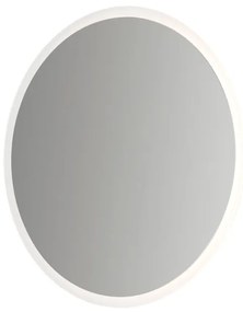 Specchio con illuminazione integrata bagno tondo L 90 x H 90 x P 3 cm grigio / argento