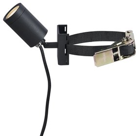 Faretto da esterno nero per albero GU10 50mm orientabile e inclinabile IP65 - Solo