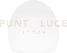Vetro per collezione clio bianco opaco in materiale plastico d.23cm