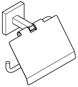 GROHE 411022430 - Porta carta igienica START CUBE nero