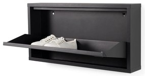 Scarpiera nera in metallo Billy - Spinder Design