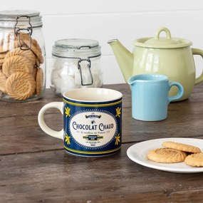 Tazza blu scuro/color crema in ceramica 350 ml Chocolat Chaud – Rex London