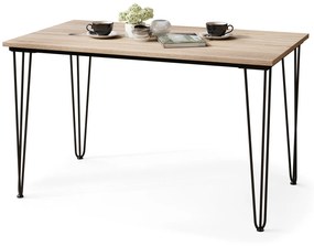 HAIRPIN S-120 Rovere Sonoma - TAVOLO LOFT PER CUCINA SALA DA PRANZO SALONE
