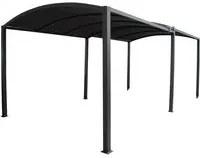 Gazebo allungabile con telo grigio