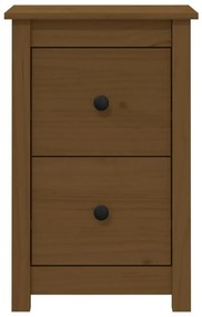 Comodino miele 40x35x61,5 cm in legno massello di pino