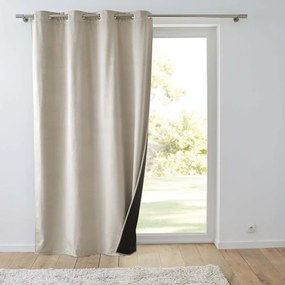 Tenda termoisolante beige in velluto 140x260 cm Polarchic – douceur d'intérieur