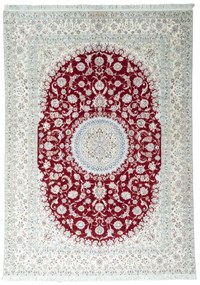 Nain Tappeto 280x200 Rosso (Iran) Annodato A Mano