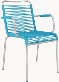 Set di 4 poltroncine da giardino fatte a mano Mya Spaghetti, impilabili