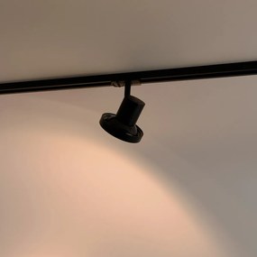 Faretto da binario moderno monofase nero AR111 - Jeany