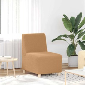 Divano Sedia Beige 55 Cm Tessuto Riccio Simile Alla Lana /