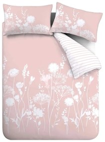Biancheria da letto rosa e bianca per letto matrimoniale 200x200 cm Meadowsweet Floral - Catherine Lansfield