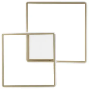 Plafoniera DOWEL in metallo verniciato oro PICCOLO
