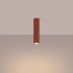 Sollux SL.1627 - Faretto KARBON 1xGU10/10W/230V 30 cm rosso