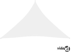 vidaXL Parasole a Vela Oxford Triangolare 4x5x5 m Bianco
