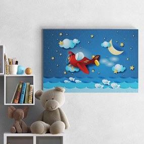Quadro su tela – Volo con aeroplanino