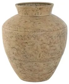 Vaso Home ESPRIT Beige Metallo 33 x 33 x 37 cm