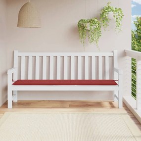 Cuscino Per Panca Rosso Vino 200x50x3 Cm İn Tessuto Oxford /
