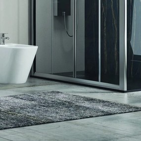 Kamalu - cabina doccia 180x80 cm con lato fisso ante scorrevoli modello kf6000s