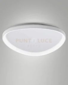 Quirk plafoniera led bianca d.80cm  a led cct 2700k - 3200k - 4000k...